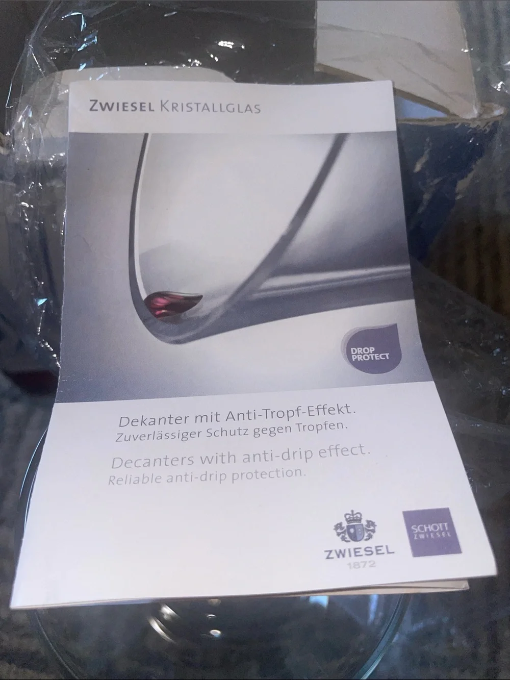 Schott Zwiesel Traditional handmade Classico Decanter (new but box looks snagged